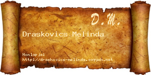 Draskovics Melinda névjegykártya