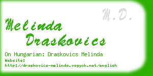 melinda draskovics business card